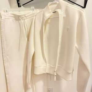 Guess White Tracksuit - Jacket & Pants Women